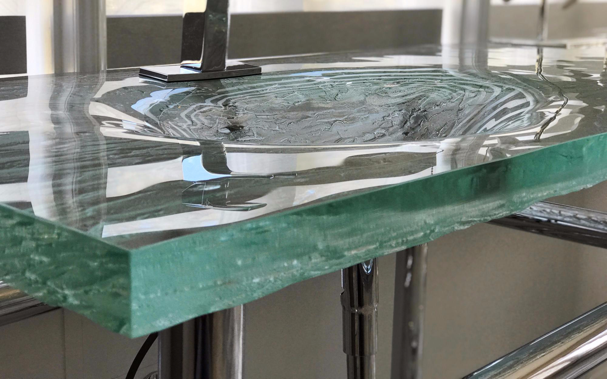 glass vanity top