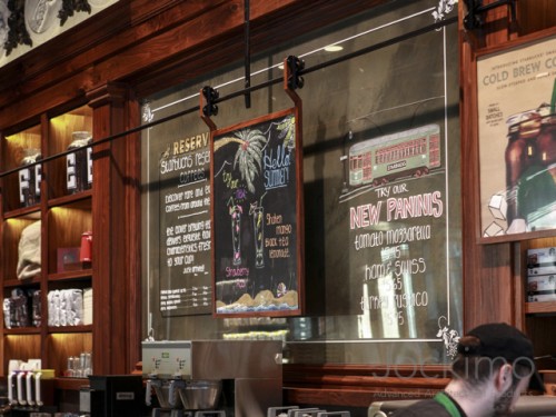 Antique Mirror Signage - Starbucks New Orleans