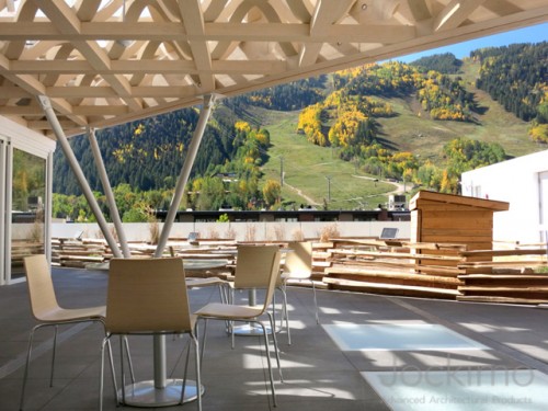 aspen art museum glass flooring frosted