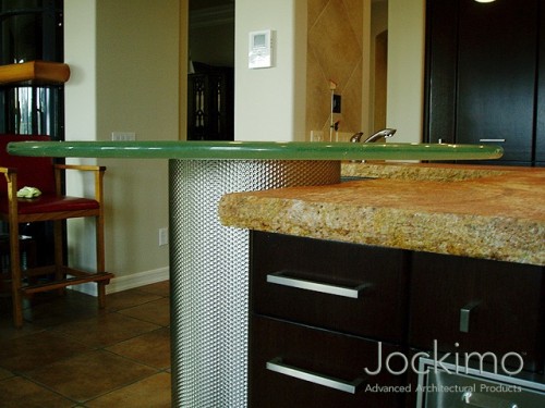 thick glass bar top