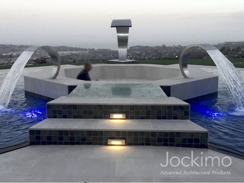 exterior pool glassfloor