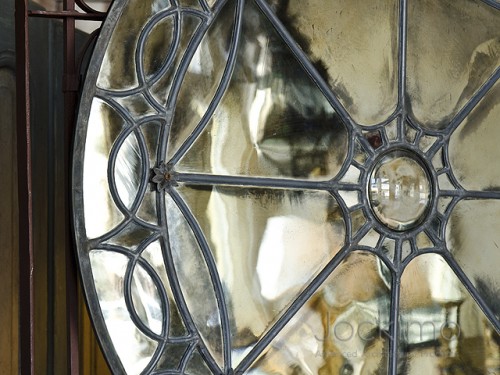 Rose Window Framed Mirror